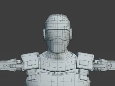 Future soldier 3D model