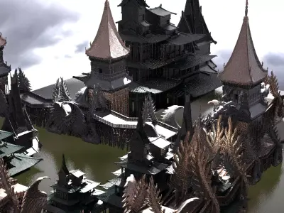 Golden Triangle Temples 2 3D model