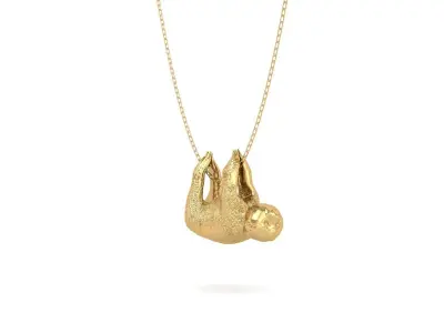 Sloth Bear Pendant P 063 3D print model
