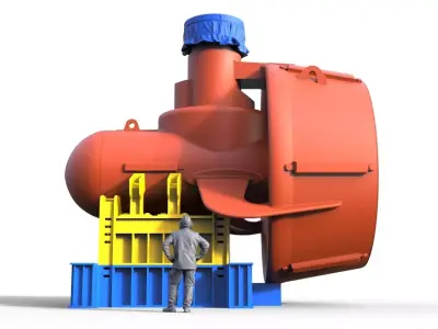 Schottel propeller for model ship as cargo 3D print model