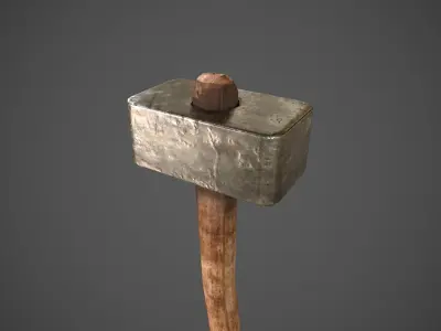 Hammer  Low-poly 3D model