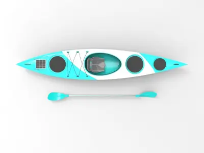 Kayak crocodile 3D model