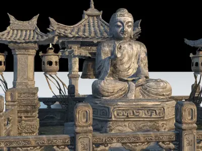 Temple Sculpture  3D model