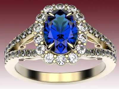 Ring Engagment Lily 3D print model