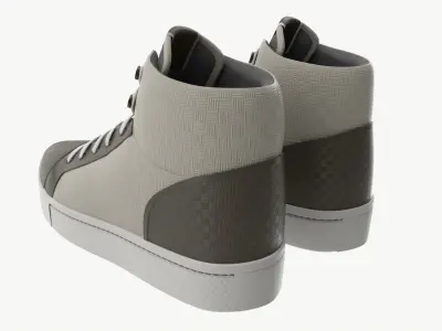 High-top Sneakers 3D model
