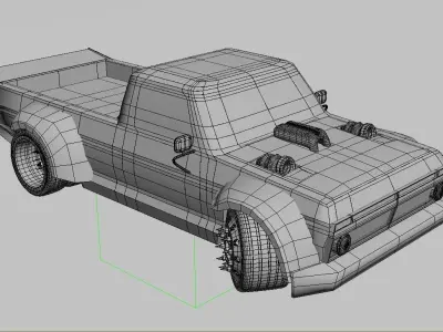turbo truck 3D model purchase