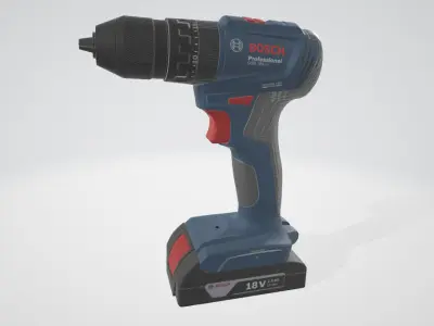 Bosch GSB 185-LI Cordless Drill Low-poly 3D model