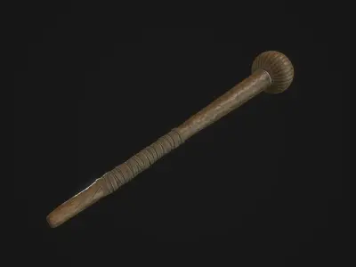 Kerrie Zulu Mace Low-poly 3D model