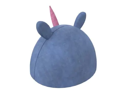 Unicorn Meow Hut Cat Hut Cat Tent Cozy Blue 3D model