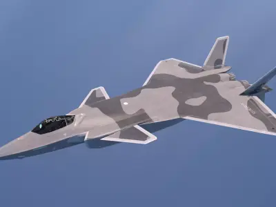 J-20 aircraft model 3D model