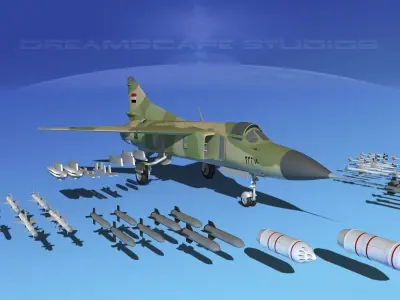 Mig 23 Flogger B V22 Iraq 3D model