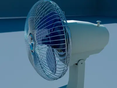Japaneses Retro Fan Free 3D model