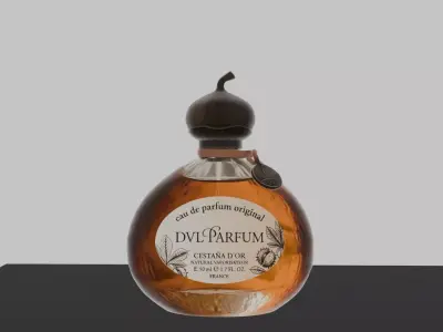 Chestnut Perfume Bottle 50ml DVL 3D Studio  Low-poly 3D model