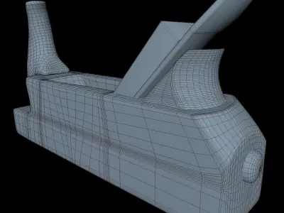 Jack Plane Middle Poly 3D model
