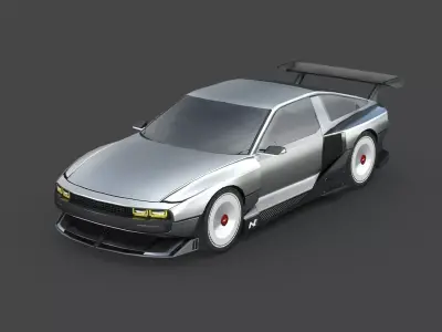 Hyundai N Vision 74 Low-poly 3D model