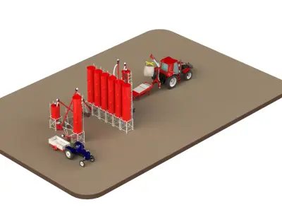 WG 4006 - STL Grain silo - 13 3D model