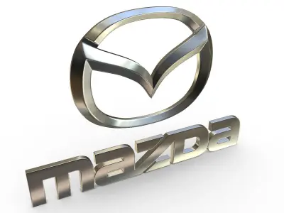 mazda logo 3D model