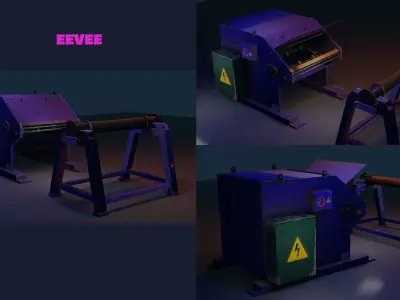 Cut to length line machine 3D model