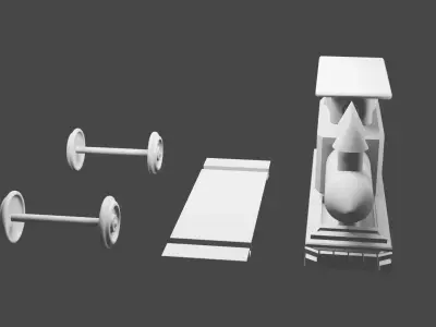 Train 3D Printable  Low-poly 3D model