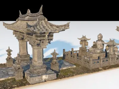 Temple Sculpture  3D model