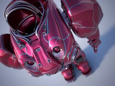 sci cool robot 3D model