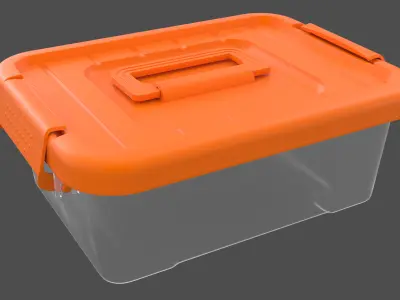 Plastic box 3D model buy