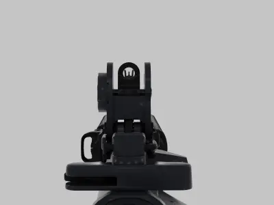 M4A4 Carbine Low-poly 3D model