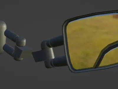GMT800 Extend Mirrors Low-poly 3D model