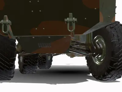 vbtp iveco guarani 6x6  Low-poly 3D model