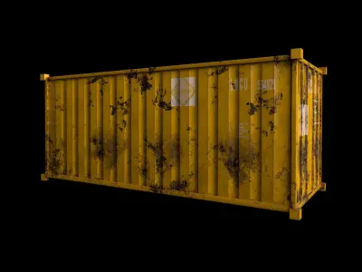 Container PBR shipping Low-poly 3D model purchase