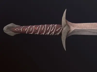 Sting Sword Low-poly 3D model buy