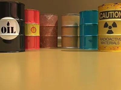 Metal Drums 3D model