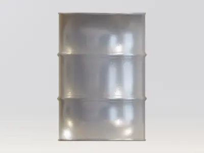 Oil Drum 00 Low-poly 3D model