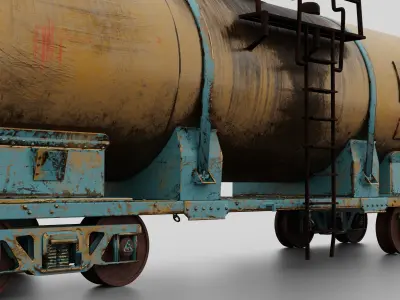 Train tanker  3D model