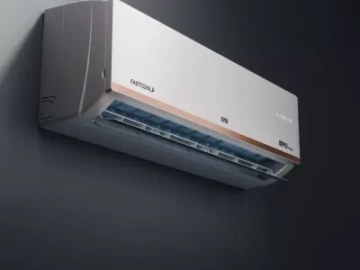 Modern Split Air Conditioner 3D model