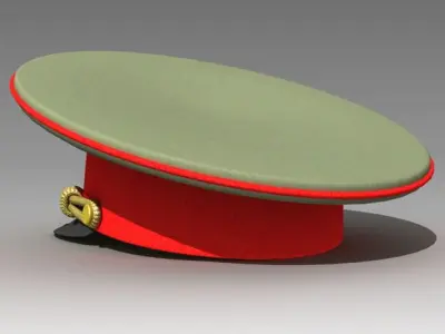 USSR Visor Cap 3D model