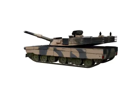 Leopard 2A7 Tank Low Poly Modern Main Battle Tank Low-poly 3D model
