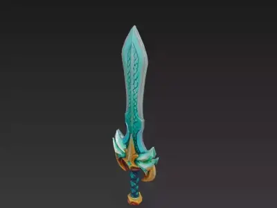 Celestial Blades - Ornamental Fantasy Sword Collection 3D Model Pack