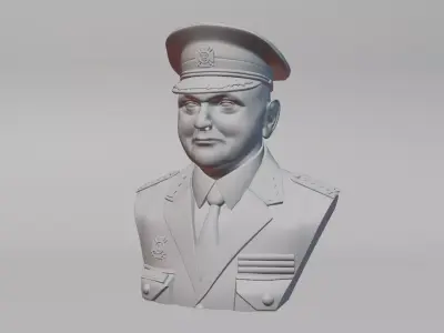 Iron General Valerii Zaluzhnyi bust 3D print model