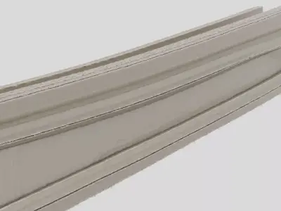 Industrial Factory Steel Beam Segment for 3D print 3D model