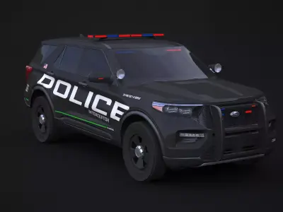 Explorer 2020 Police Interceptor 3D model