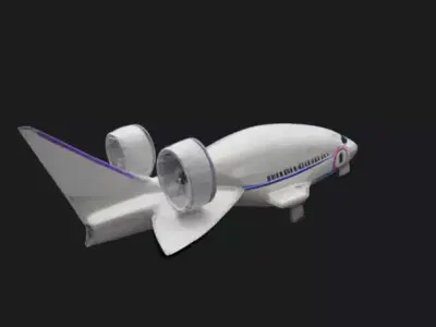 Modular Shuttle Transport 3D Asset 3D model