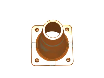 Stylized Construction Cone  Rusted Cracked Traffic Cone Low-poly 3D model