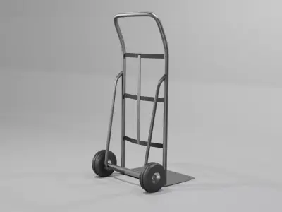 Hand Truck Low-poly 3D model order