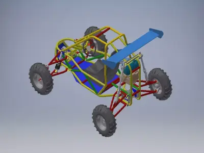 Kart cross 250 off road Vehicle 3D model