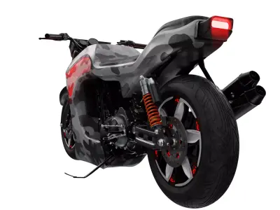  Military Motorcycle 3D model