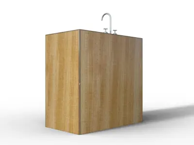 Sink Bathroom Kitchen Low-poly 3D model