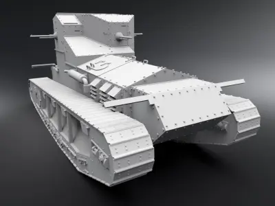 Mark A Whippet Scale model   3D print model