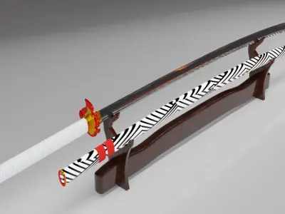 Katana 3D model 5