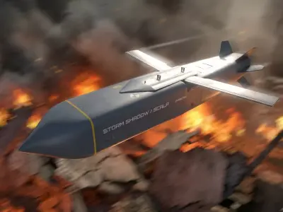 Long-range air-launched cruise missile Storm Shadow SCALP EG Low-poly 3D model